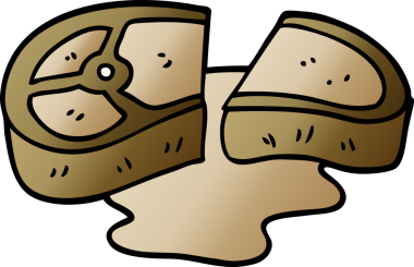 karikatür bir insan tarafından çizilmiş iyi pişmiş et