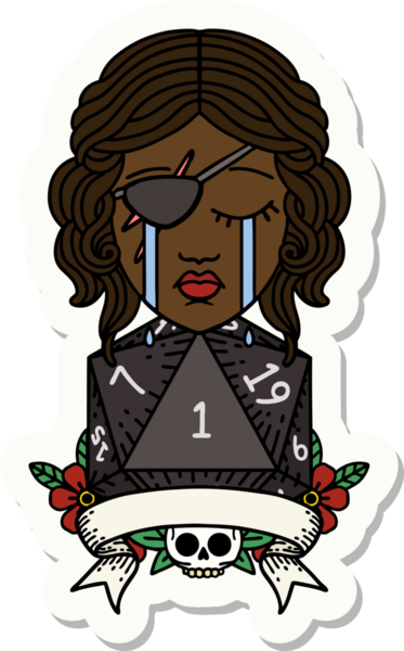 Bir insan tarafından çizilmiş doğal bir rulo ile ağlayan bir insan hırsızının çıkartması.