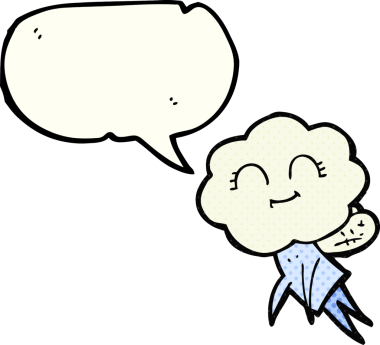 El yazısıyla çizilmiş çizgi roman konuşma balonu bir insan tarafından çizilmiş sihirli yaratık.