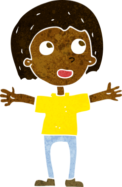 Bir insan tarafından çizilmiş mutlu bir çizgi film.