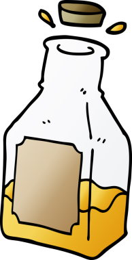 Bir insan tarafından çizilmiş sürahide karalama içeceği.