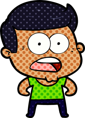 Bir insan tarafından çizilmiş bir karikatür.