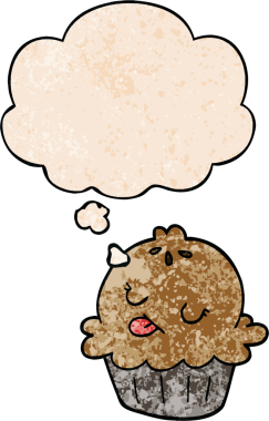 Bir insan tarafından çizilmiş grunge desenli düşünce baloncuklu şirin çizgi film turtası.