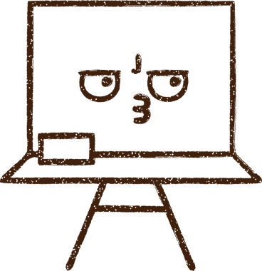 Bir insan tarafından çizilmiş karatahta kömürü