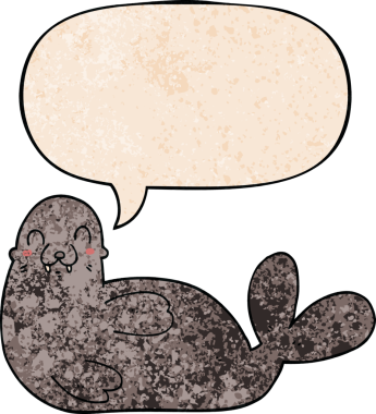 bir insan tarafından çizilmiş eski moda konuşma baloncuklu karikatür mührü.