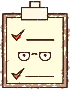 Bir insan tarafından çizilmiş Ofis Kontrol Listesi Tebeşiri