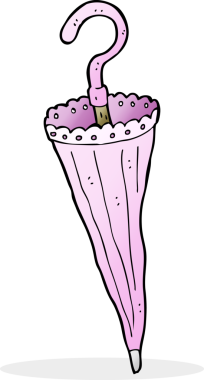 bir insan tarafından çizilmiş şemsiye.