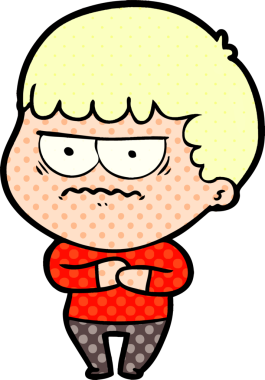 Bir insan tarafından çizilmiş rahatsız bir adam.