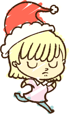 Bir insan tarafından çizilen Noel Kadın Tebeşiri