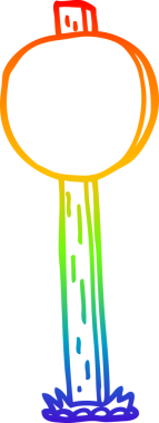 gökkuşağı gradyan çizgi çizimi bir insan tarafından çizilmiş bir çizgi tabela direği