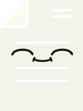 Bir insan tarafından çizilmiş bir kağıt parçasının düz renk retro karikatürü