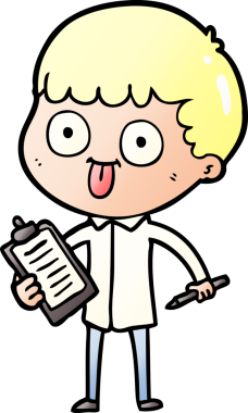 Bir insan tarafından çizilmiş çizgi film adamı.