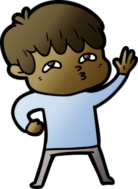 Bir insan tarafından çizilmiş garip bir adam.