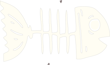 bir insan tarafından çizilmiş karalama balık kemikleri