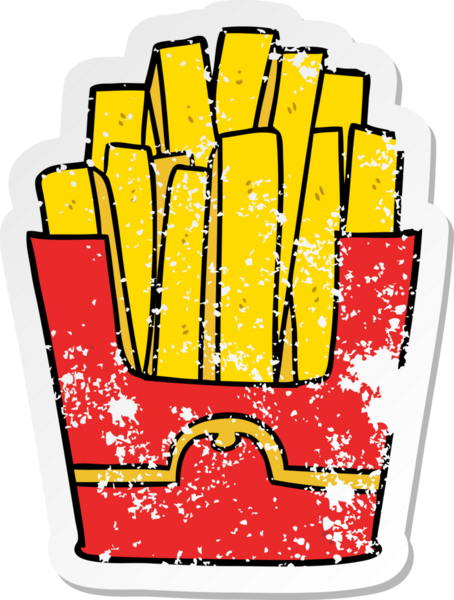 Bir insan tarafından çizilmiş çizgi film kızartıcısının sıkıntılı çıkartması.