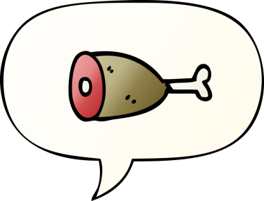 bir insan tarafından çizilmiş, konuşma baloncuklu çizgi film eti.