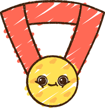 Bir insan tarafından çizilen Birincilik Tebeşiri