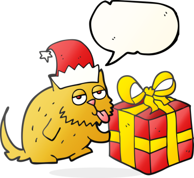 Bir insan tarafından çizilmiş serbest konuşma balonu çizgi film kedisi.