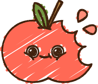 Bir insan tarafından çizilen Elma Tebeşiri