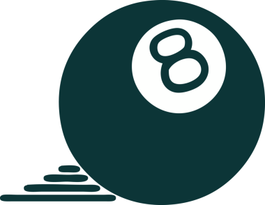 Bir insan tarafından çizilmiş 8 topun ikonik dövme şekli