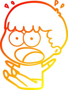 İnsan tarafından çizilmiş bir çizgi film karakteri.