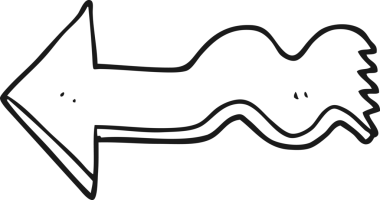 Bir insan tarafından çizilmiş siyah beyaz çizgi film.