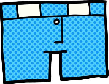 Bir insan tarafından çizilmiş karalama iç çamaşırı.