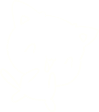 Bir insan tarafından çizilmiş şirin kedi tebeşiri.