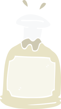 Bir insan tarafından çizilmiş karalama cam sürahisi.