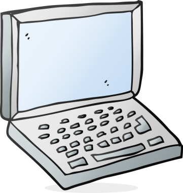 Bir insan tarafından çizilmiş serbest çizim dizüstü bilgisayar