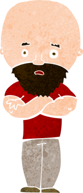 Bir insan tarafından çizilmiş el çizimi karikatür