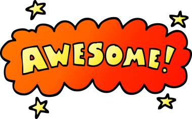 vektör gradyan çizim karikatürü Bir insan tarafından çizilmiş harika işaret