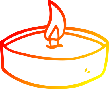 Bir insan tarafından çizilmiş karikatür deniz mavisi ışığının sıcak gradyan çizimi