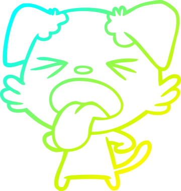 Bir insan tarafından çizilmiş iğrenç bir çizgi film çizimi.