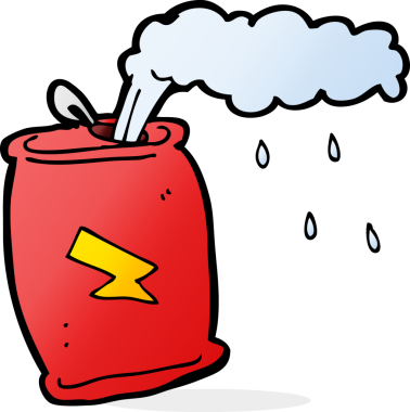 Bir insan tarafından çizilmiş gazoz kutusu.