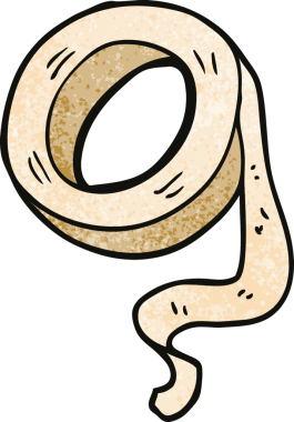 Bir insan tarafından çizilmiş karalama bandı.