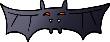 Bir insan tarafından çizilmiş karalama vampir yarasası.