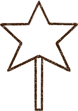 Sihirli Asa Kömür Bir insan tarafından çizilmiş