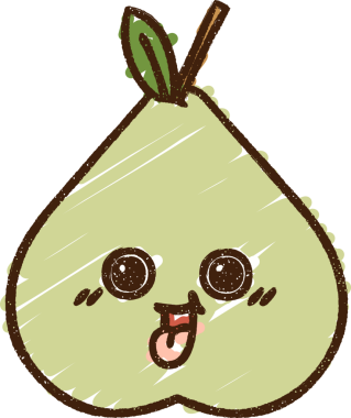 Bir insan tarafından çizilen Armut Tebeşiri