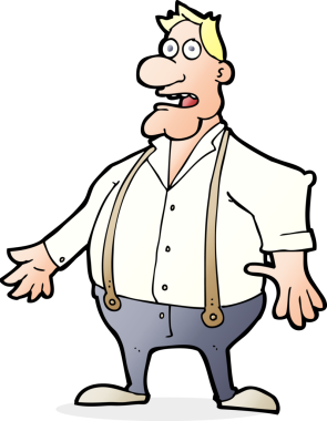 Bir insan tarafından çizilmiş bir karikatür.