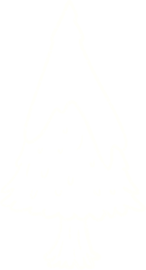 Bir insan tarafından çizilen Karlı Ağaç Tebeşiri