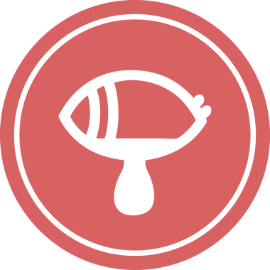 Bir insan tarafından çizilmiş mistik göz ağlayan kan dairesel simgesi.