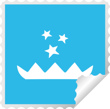 Bir insan tarafından çizilmiş sihirli nilüfer çiçeğinin kare kabuğu çıkartması.