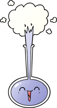 bir insan tarafından çizilmiş karikatür bilim deneyi