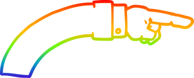 gökkuşağı gradyan çizgi çizimi bir insan tarafından çizilmiş bir iş kolu