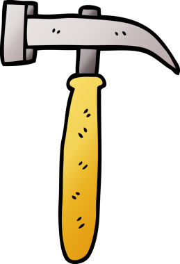 Bir insan tarafından çizilmiş karalama çekici.