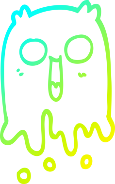 Bir insan tarafından çizilmiş ürkütücü bir karikatür çizimi.