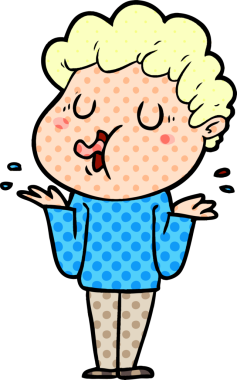 Bir insan tarafından çizilmiş çizgi film şarkıcısı.