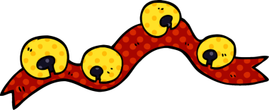 bir insan tarafından çizilmiş karalama xmas çanları