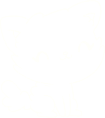 Bir insan tarafından çizilmiş şirin kedi tebeşiri.